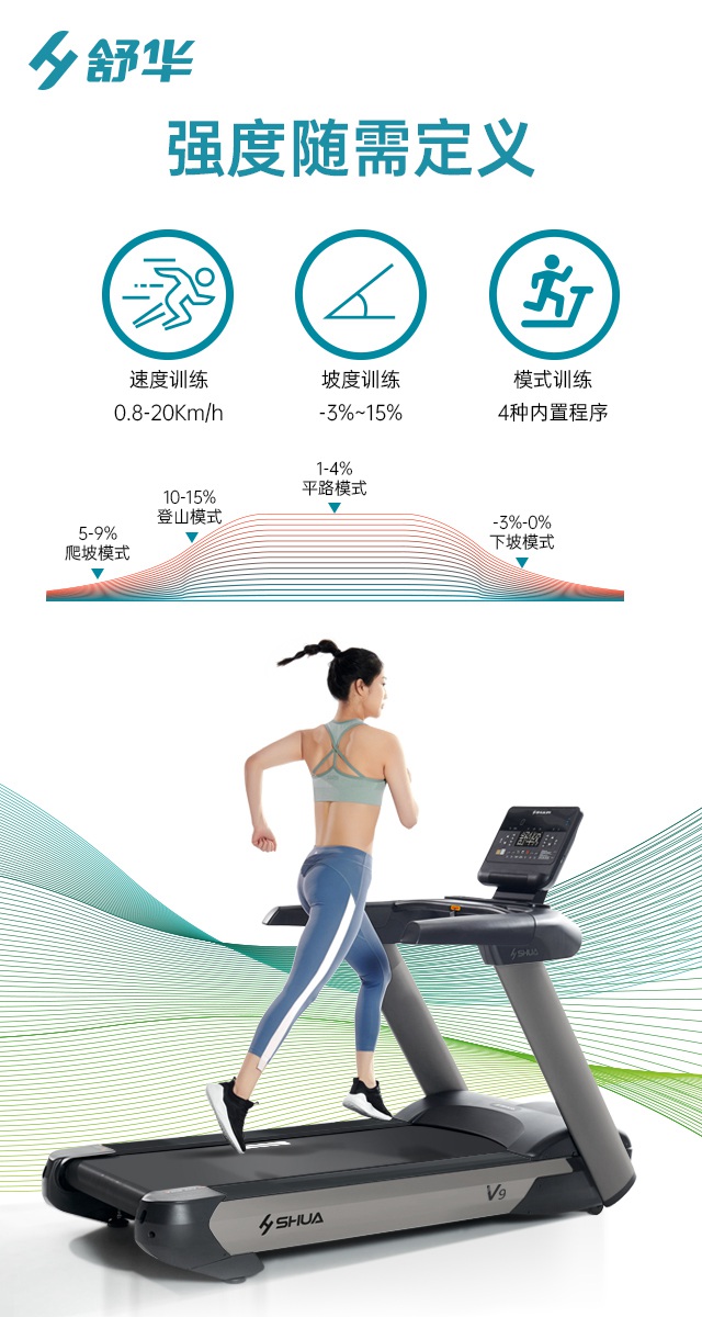 壹号娱乐V9跑步机SH-T8919-广西壹号娱乐体育健身器材有限公司